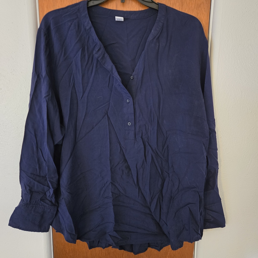 Old Navy Dark Blue Button Down Shirt